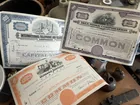  Preview image for vintage stock certificates 