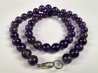  Preview image for AMETHYST BEAD NECKLACE, 22" 