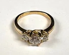  Preview image for TIFFANY-STYLE 3-DIAMOND RING, 14K YELLOW 