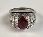  Preview image for OVAL CHATHAM RUBY RING WITH NATURAL 