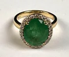  Preview image for OVAL EMERALD AND DIAMOND RING, 3.42 CT, 