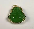  Preview image for CHINESE JADE BUDDHA IN GOLD PLATED FRAME 