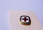  Preview image for VINTAGE ENAMEL RED CROSS PIN 