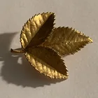  Preview image for VINTAGE GOLD PLATED LEAF PIN 