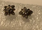  Preview image for VINTAGE STERLING FLORAL EARRINGS 