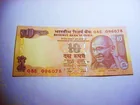  Preview image for INDIA GAHNDI 10 RUPEES BANKNOTE 
