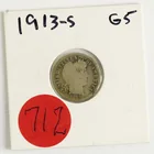  Preview image for 1913-S BARBER SILVER DIME 
