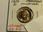  Preview image for 1950-D JEFFERSON NICKEL GEM B.U. UNC 