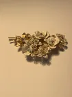  Preview image for VINTAGE RHINESTONE ENAMEL FLORAL BROOCH 