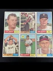  Preview image for (6) 1961 MLB Topps Inc. L. Burdette & W. 