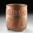  Preview image for Maya Tripod Redware Vessel | Deity and 