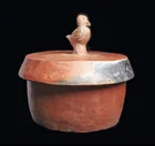  Preview image for Large Maya Orangeware Lidded Vessel | 
