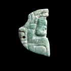  Preview image for Maya Mottled Jade Plaque, Seated Lord, 