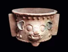  Preview image for Maya Jaguar Effigy Tripod Urn | Winged 