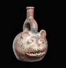  Preview image for Vicus Feline Stirrup Vessel, 