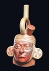  Preview image for Moche IV Portrait Head Stirrup Spout 