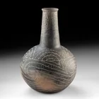  Preview image for Caddo Engraved Blackware Bottle | Trans 