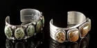  Preview image for Pair Navajo Silver Turquoise Cuff 