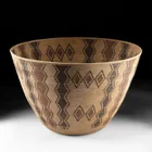  Preview image for Large Yokuts Polychrome Coiled Basket, 