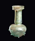  Preview image for Roman Blue-Green Glass Bottle | Pinched 
