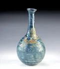  Preview image for Roman Cobalt Blue Glass Bottle, Spiral 