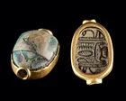  Preview image for Egyptian Glazed Steatite Scarab in Gold 