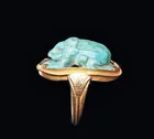  Preview image for Egyptian Button Scarab Ring, Lotus 