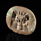  Preview image for Egyptian Faience Openwork Bes Face 