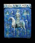  Preview image for Persian Molded Tile | Falconer on White 