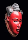  Preview image for Guro Red Face Mask, Red Painted, Serene 