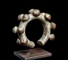  Preview image for Gurunsi Bronze Cuff, Studded Profile, 