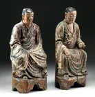  Preview image for Antique Chinese Arhat Figures, Painted 