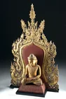  Preview image for Burmese Gilt Lacquered Buddha Statue | 