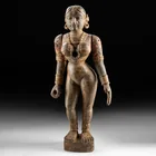  Preview image for 19th C. Indian Wood Devi Figure, 