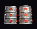  Preview image for Turkmen Silver Cuff Bracelets with 