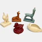  Preview image for Five Rookwood animal paperweights 
