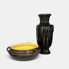  Preview image for Two glossy Rookwood production items 