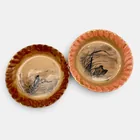 Preview image for Two Rookwood coupe dishes, birds, 1882 