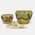  Preview image for Three Roseville Ceramic Design Pieces 