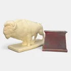  Preview image for Large Ceramic Buffalo and a Mosaic 