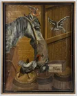  Preview image for Folk Art Painting of Horse in Barn, J.C. 