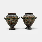  Preview image for Pair of Doulton Lambeth stoneware vases, 