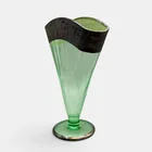  Preview image for Bohemian Art Deco Glass Trumpet Vase 