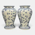  Preview image for Pair of Japanese Vases with Relief Body 