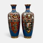  Preview image for Pair of Chinese Cloisonne Vases, Ca. 
