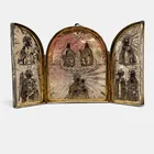  Preview image for 19th Century Russian Silver Triptych 