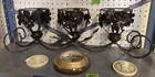  Preview image for Lot# 591 - Floral Candle Holder, Modern  