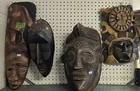  Preview image for Lot# 597 - Wooden Carved Tribal Masks 