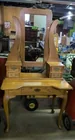  Preview image for Lot# 1538 - Oak Vanity Desk 36x22x68" 