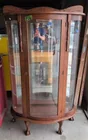  Preview image for Lot# 1526 - Oak Bow Front Display Cabine 